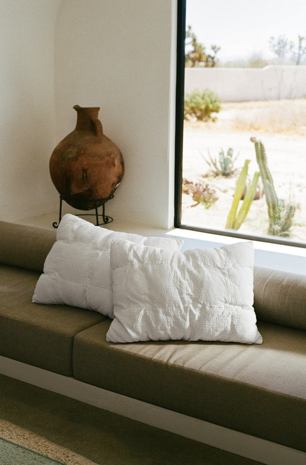 Relaxed Cotton Sham Set (White) - Image 2
