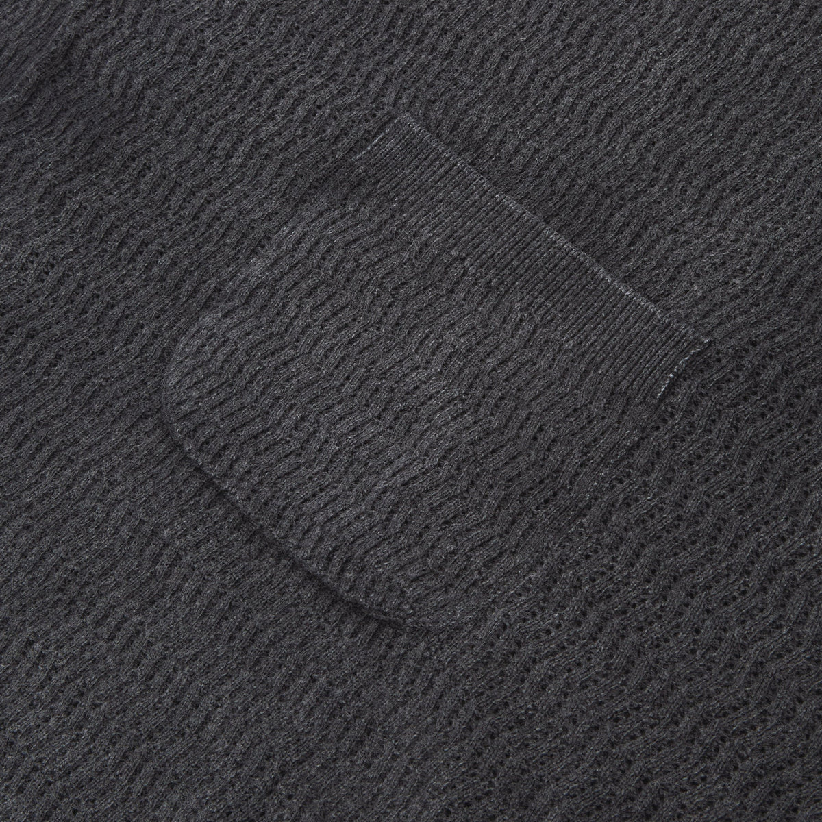 Brain Dead Pigment Dye Long Sleeve Polo Sweater (Ink) - Image 4