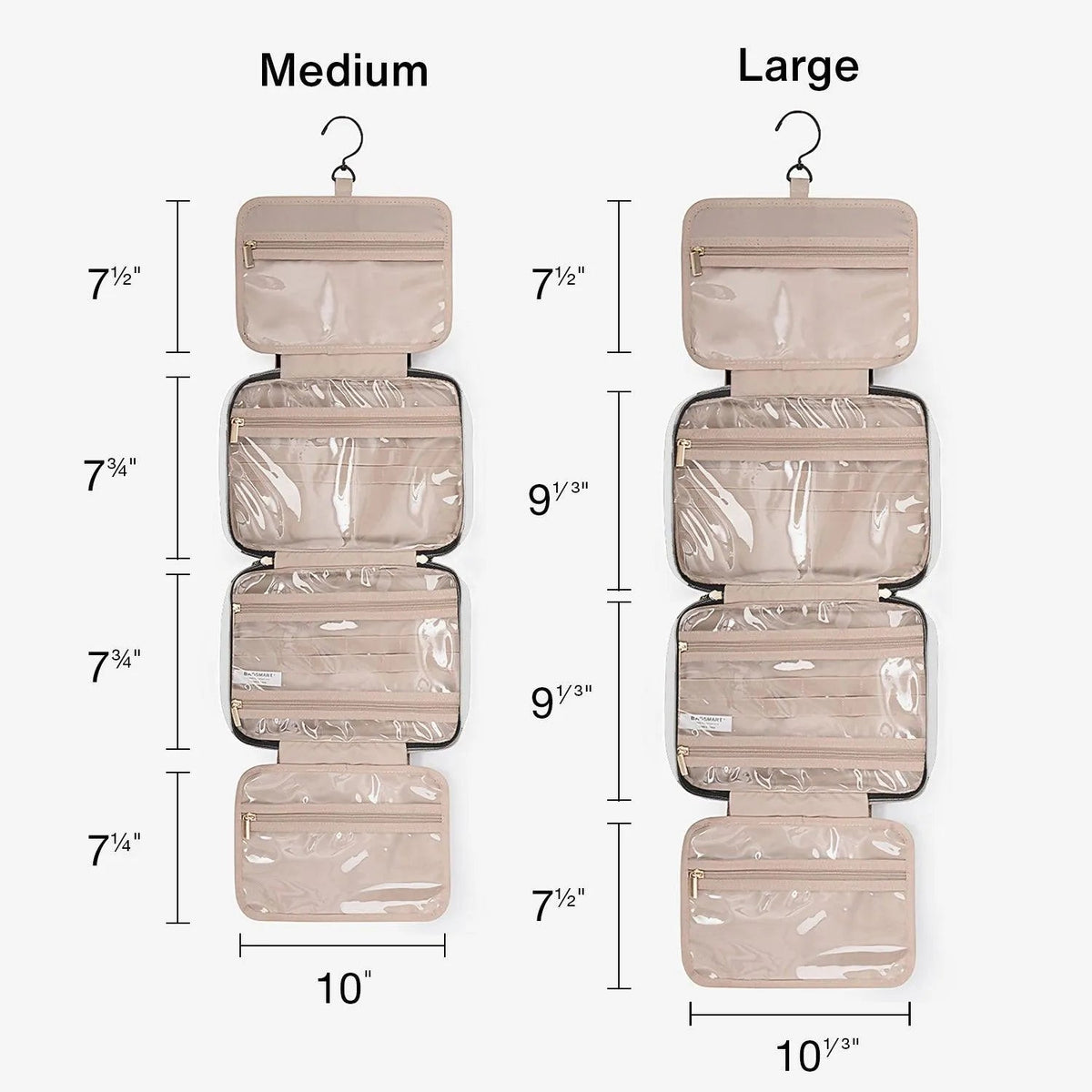 Bonchemin Beige The Space Saver Toiletry Bag - Image 6