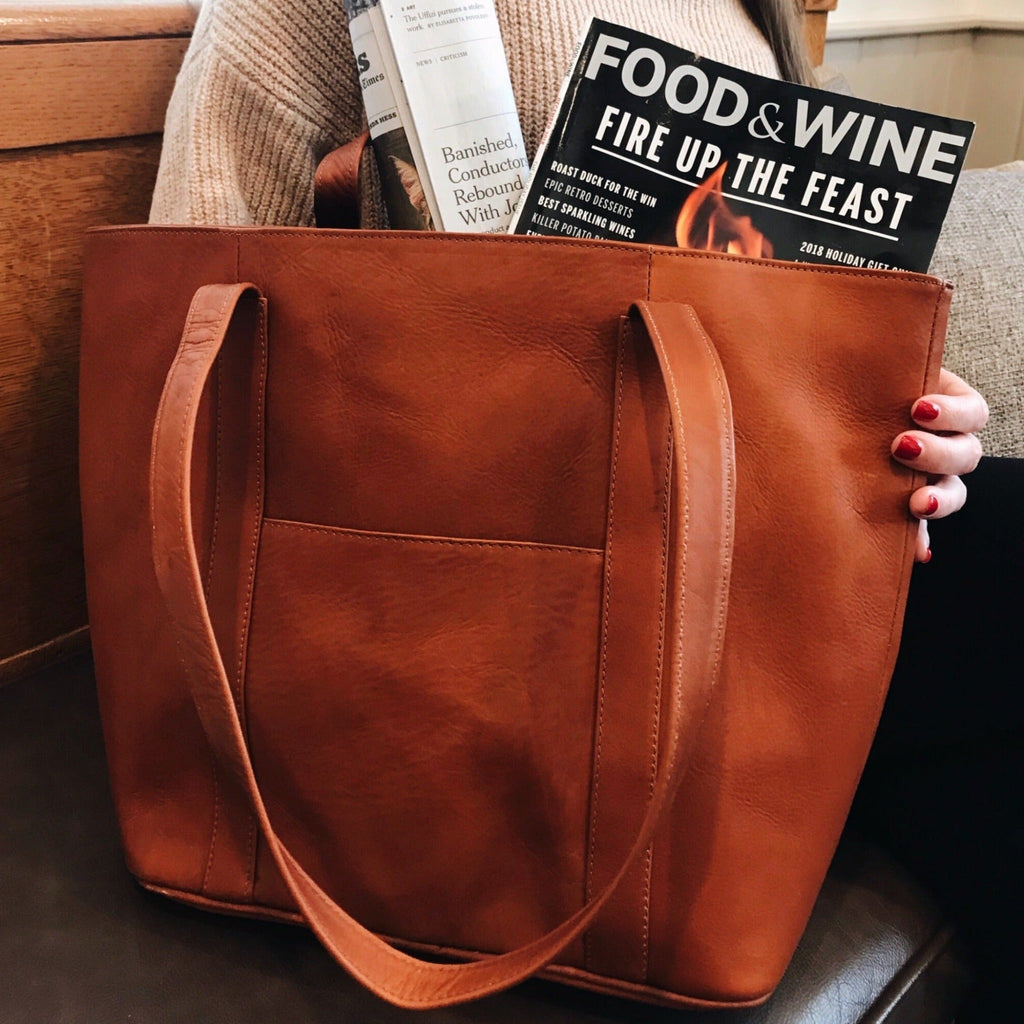 Suburban Leather Tote Bag - Md - Image 6