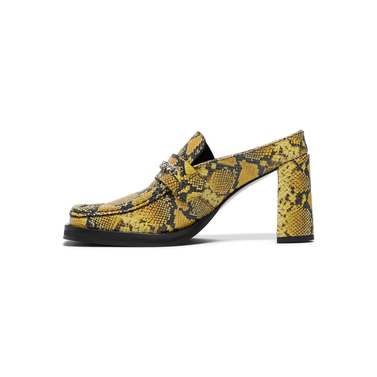 Martine Rose Square Toe Heel (Yellow/Black) - Image 2