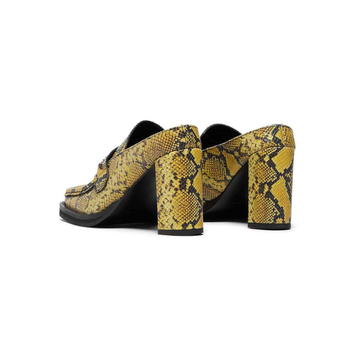Martine Rose Square Toe Heel (Yellow/Black) - Image 4