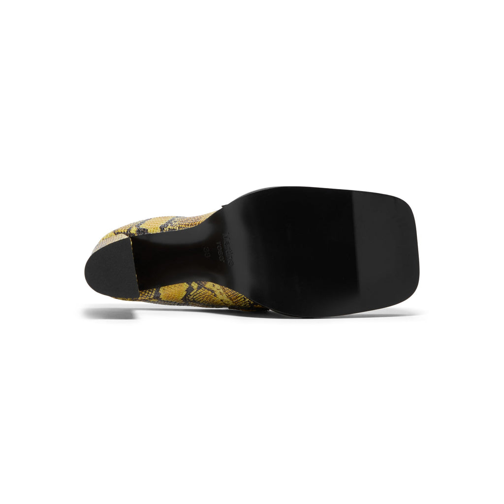 Martine Rose Square Toe Heel (Yellow/Black) - Image 5