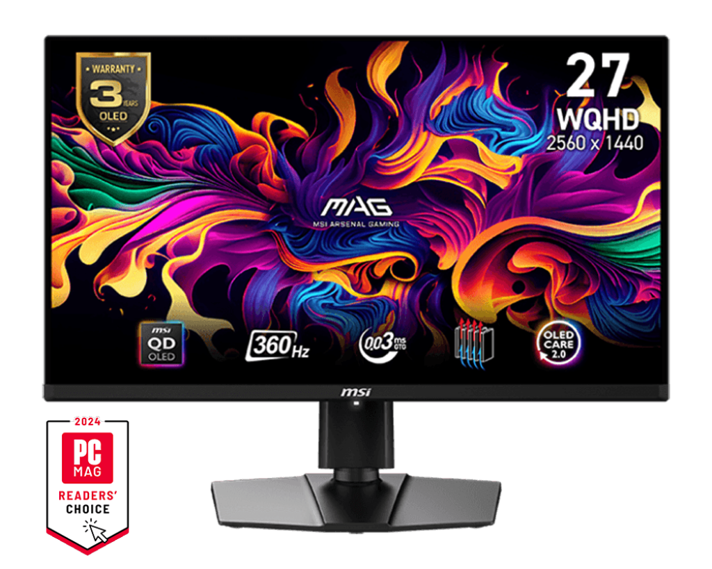 Msi Mag 271QPX Qd-OLED 27" Qhd 360Hz Gaming Monitor - Image 2