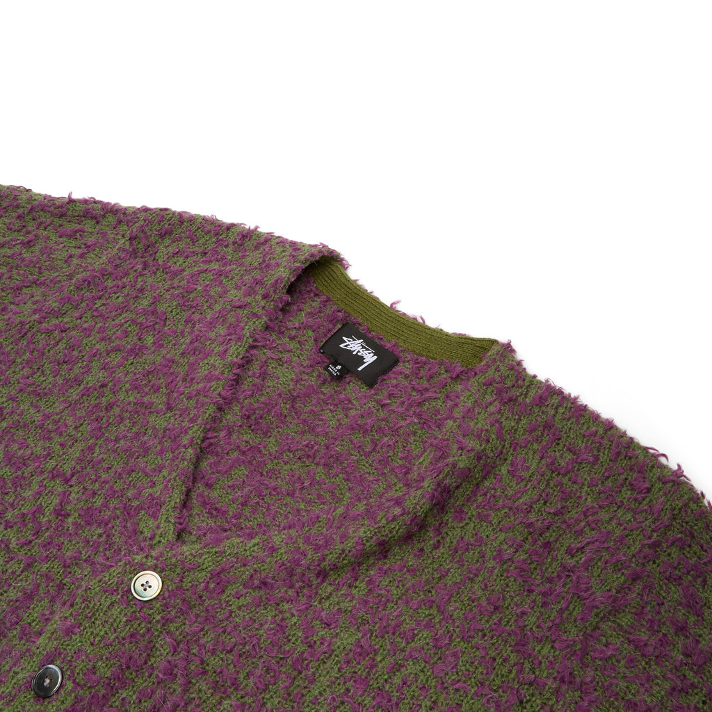 Stussy Textured Cardigan (Purple/Green) - Image 3