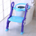 Children's stepped toilet toilet ladder - Purple and blue
