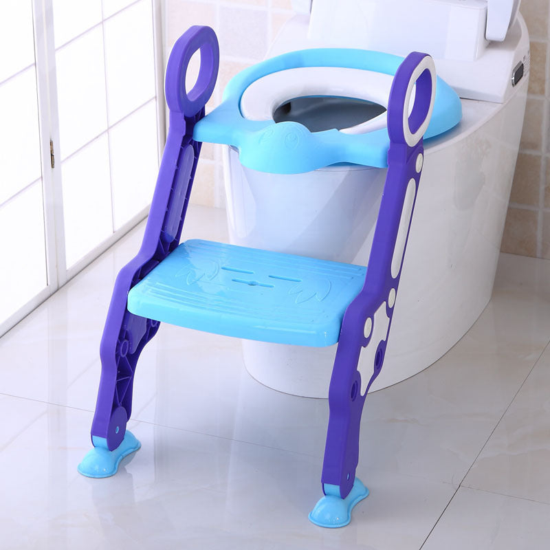 Children's stepped toilet toilet ladder - Purple and blue