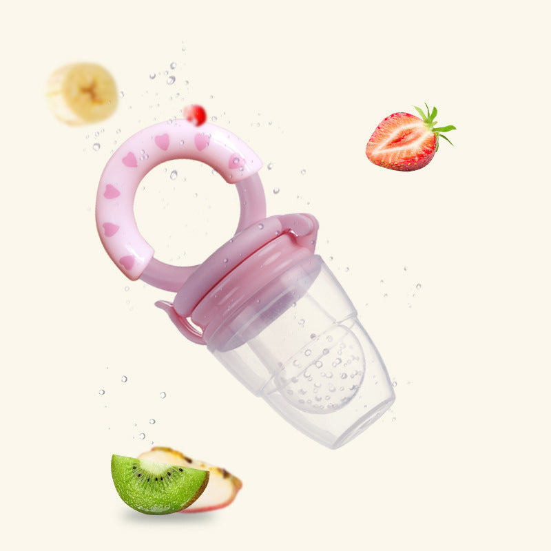 Baby Fruit & Vegetable Food Feeder Pacifier - Pink