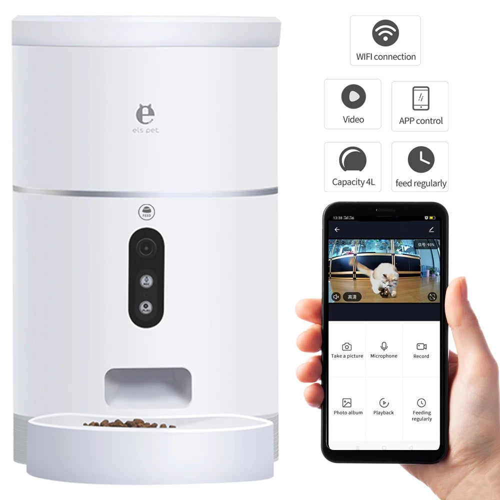 Smart Pet Feeder Bowl with Wide-Angle HD Camera - Image 2