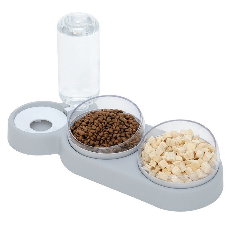 Automatic Pet Feeder with Water Fountain & Raised Double Bowl Stand - Image 3