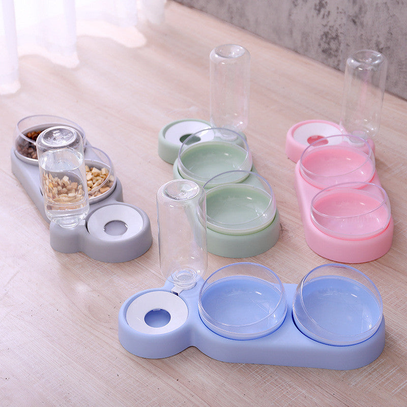 Automatic Pet Feeder with Water Fountain & Raised Double Bowl Stand - Image 4