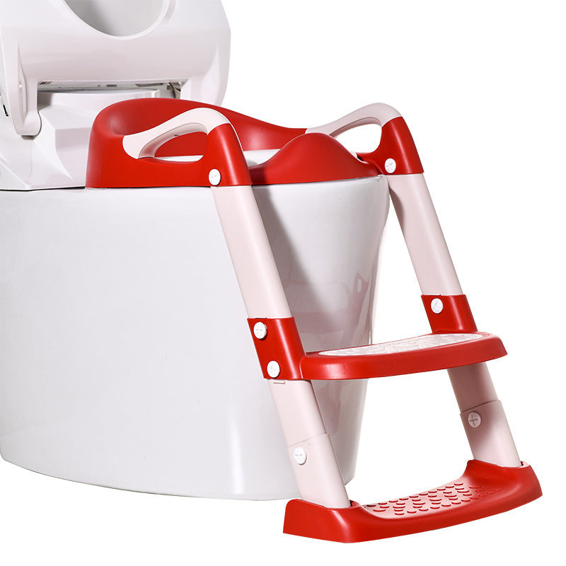 Portable Baby Toilet Ladder Seat - Red
