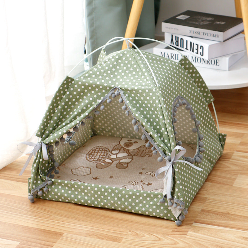 Cat Tent Enclosed Pet Bed - Image 3