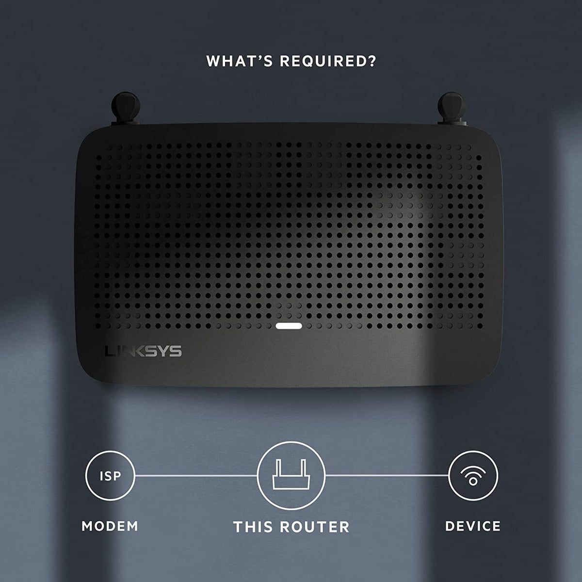Linksys - MAX-STREAM AC1300 Dual-Band Mesh Wi-Fi 5 Router - Black MR6350 - Image 5