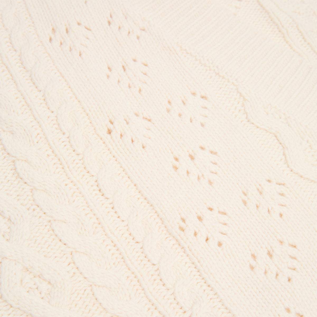 Danielle Guizio Noah Cable Crop Cardigan (Snow white) - Image 5