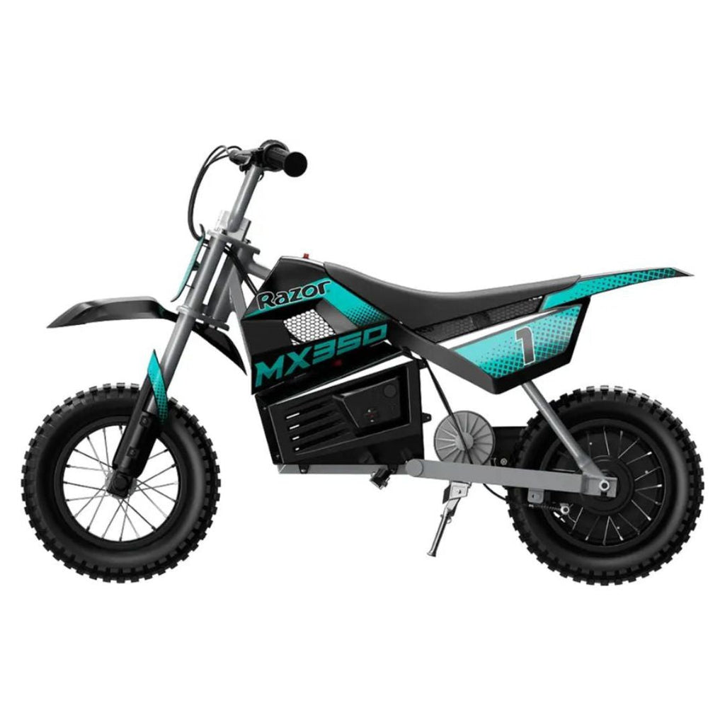 Razor - Dirt Rocket MX350 w/ 7 miles Max Operating Range and 14 mph Max Speed - Teal/Black - 15128045 - Image 2