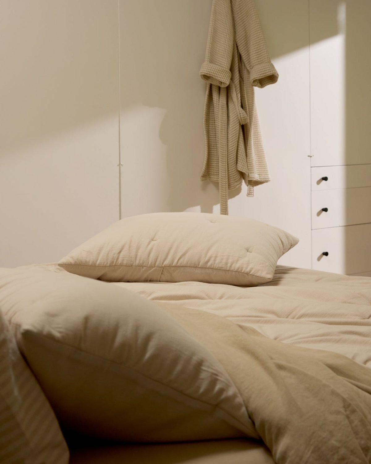 Soft Cotton Quilted Sham Set - FINAL SALE (BONE) - Image 3