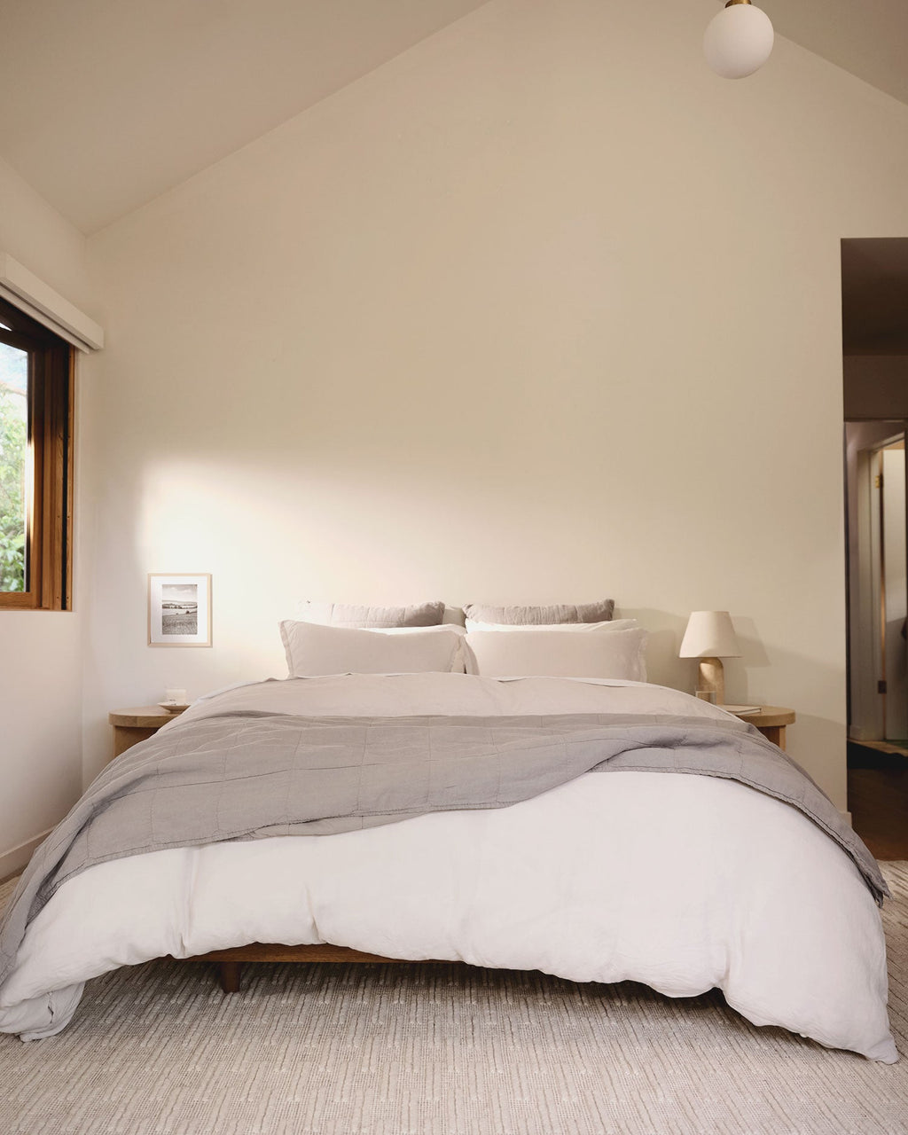 Linen Sham Set (Dove) - Image 2