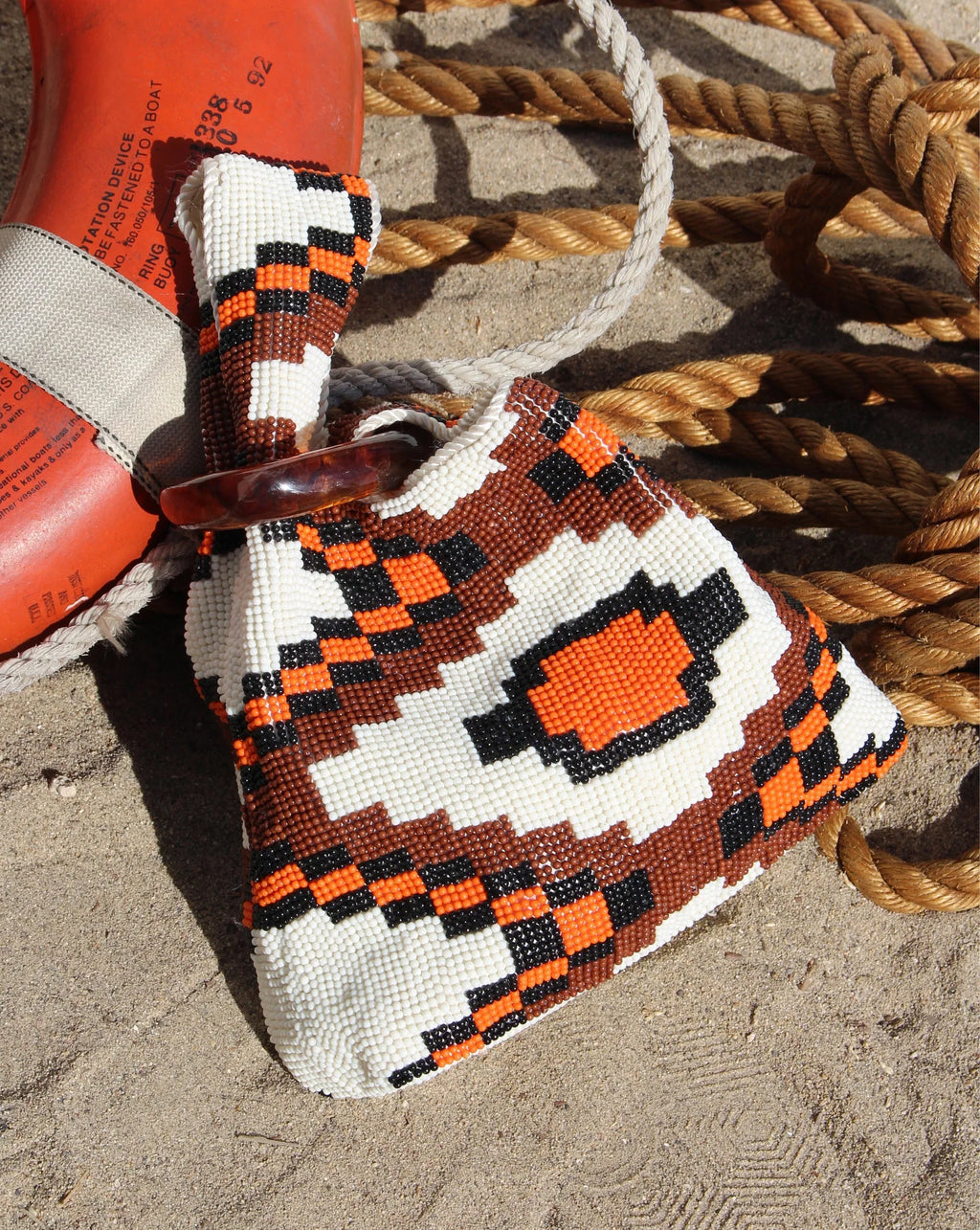 Beaded Veronica Beard Swing Clutch - Image 6