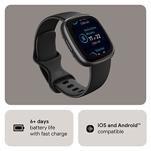 Fitbit Versa 4 Smartwatch – Graphite (FB523BKBK-US) - Image 8