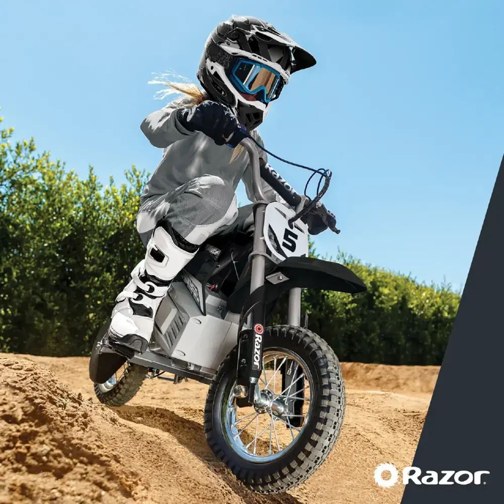 Razor - MX350 Dirt Rocket eBike w/7 miles Max Operating Range & 14 mph Max Speed - Black Camo - 15128003 - Image 10