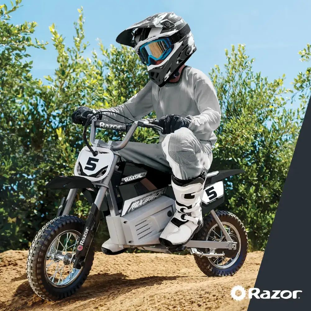 Razor - MX350 Dirt Rocket eBike w/7 miles Max Operating Range & 14 mph Max Speed - Black Camo - 15128003 - Image 11