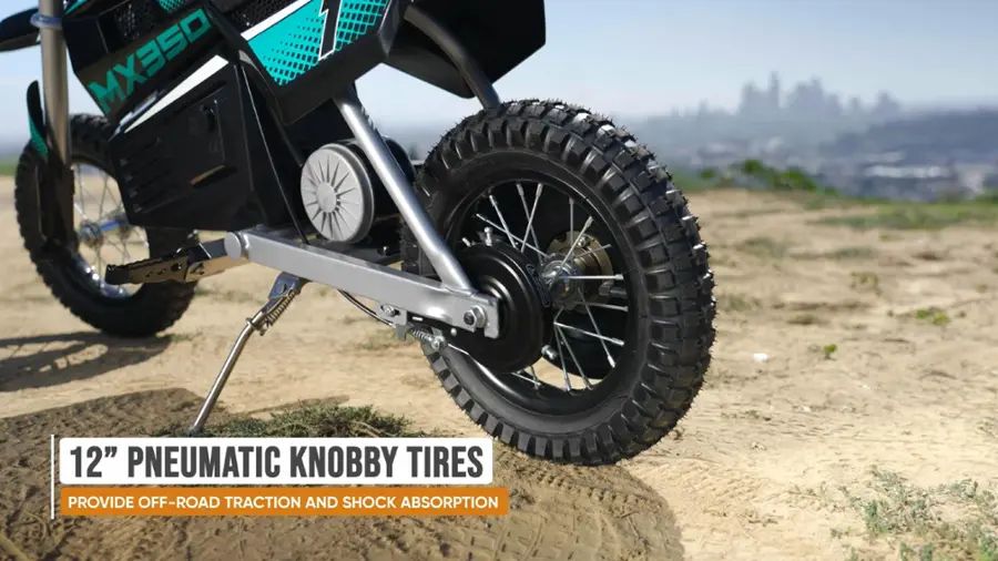 Razor - Dirt Rocket MX350 w/ 7 miles Max Operating Range and 14 mph Max Speed - Teal/Black - 15128045 - Image 7