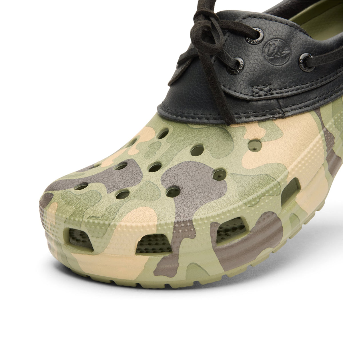 Crocs Classic Duck Camo Boat Shoe (Black/Cargo) - Image 6