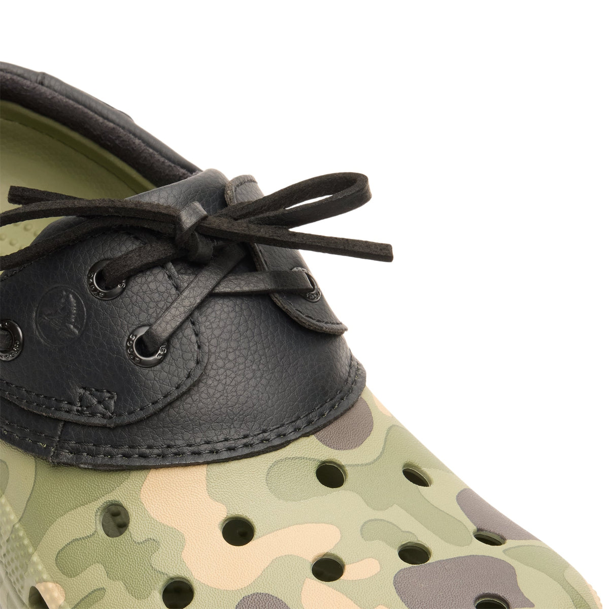Crocs Classic Duck Camo Boat Shoe (Black/Cargo) - Image 7