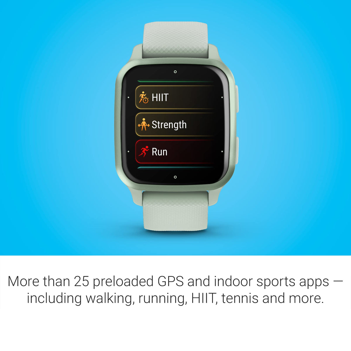 Garmin Venu Sq 2 GPS Smartwatch – 40mm – Cool Mint Case with Cool Mint Silicone Band – 010-02701-02 - Image 5