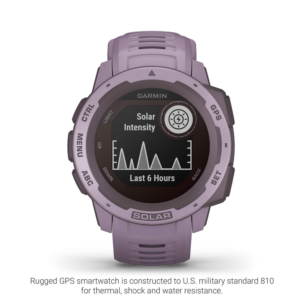 Garmin - Instinct Solar 45mm Fiber Orchid w/ Orchid Band - 010-02293-12 - Image 2