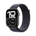 Apple Watch Series 10 (GPS) 46mm Jet Black Aluminum w/ Ink Sport Loop