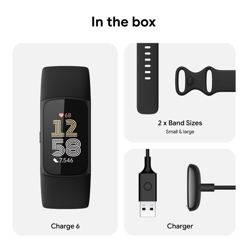 Fitbit - Charge 6 Advanced Fitness & Health Tracker - Obsidian - Image 6
