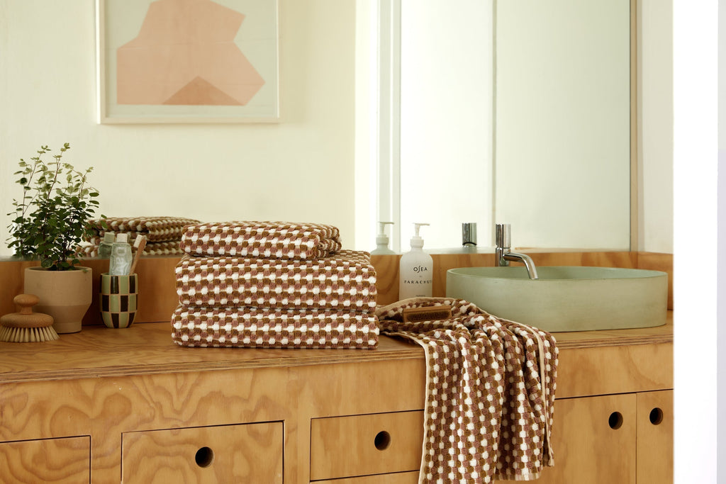 4+4 Organic Mosaic Bath Bundle - Ochre and Clay - Image 2
