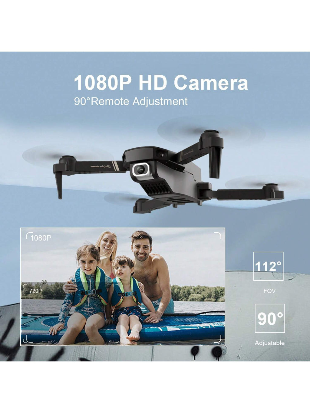 4DRC V4 Foldable Mini Drone with 4K/1080P HD Camera - Image 5