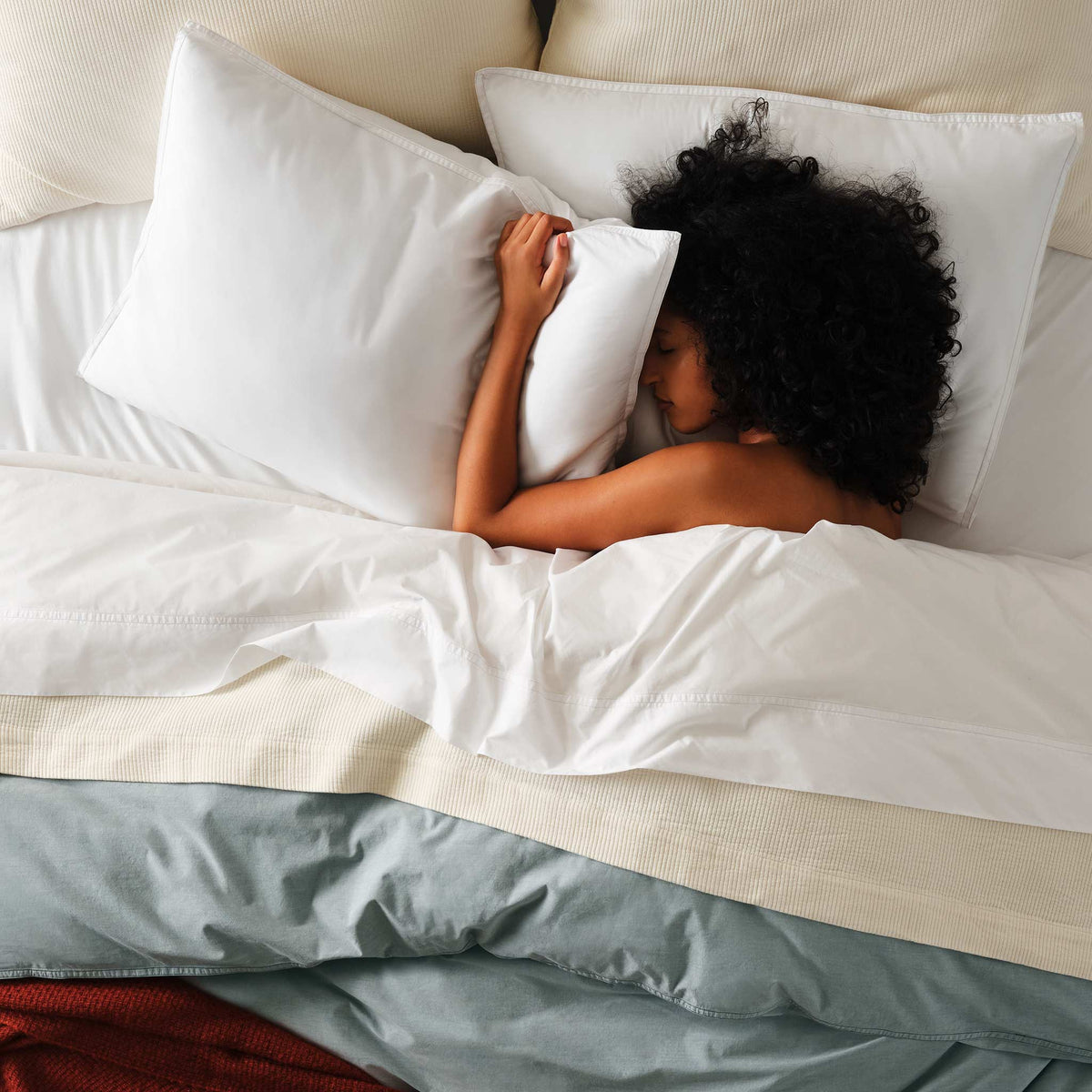 Washed Classic Percale Duvet Cover - Image 13