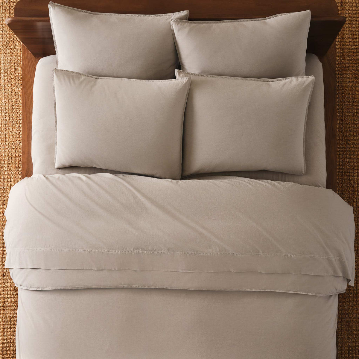 Washed Classic Percale Duvet Cover - Image 10