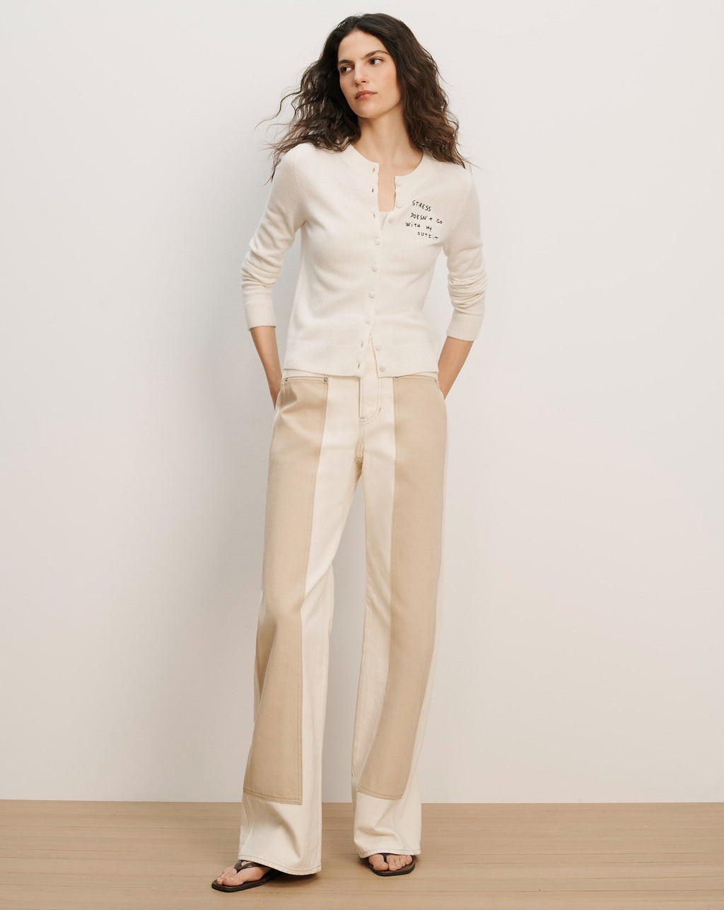 Daro Embroidered Cashmere Cardigan - Image 2