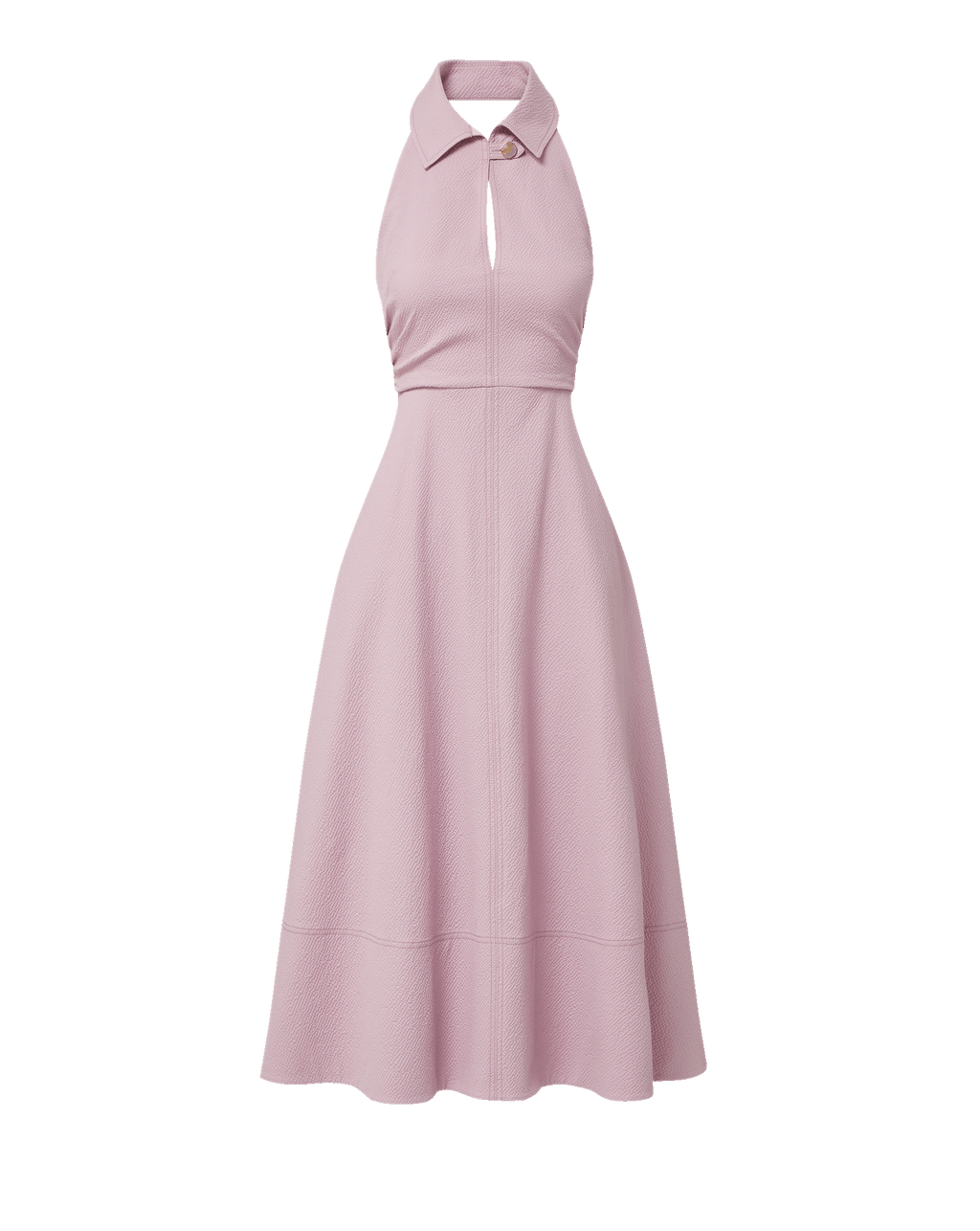 Mackey Seersucker Halter Midi Dress - Image 5