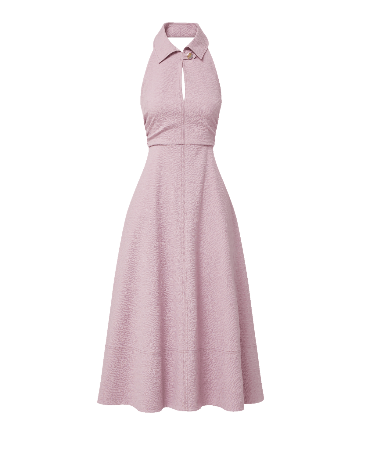 Mackey Seersucker Halter Midi Dress - Image 5