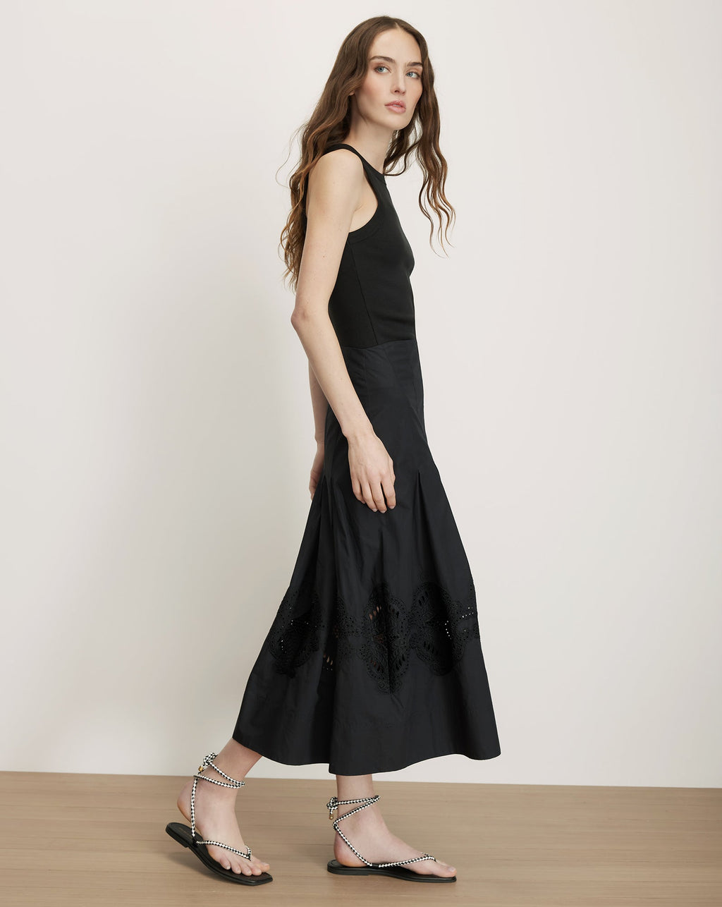 Fynnley Embroidered Midi Skirt - Image 3