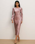 Gemma Silk-Blend Midi Dress