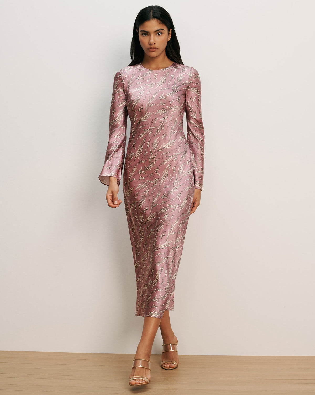 Gemma Silk-Blend Midi Dress