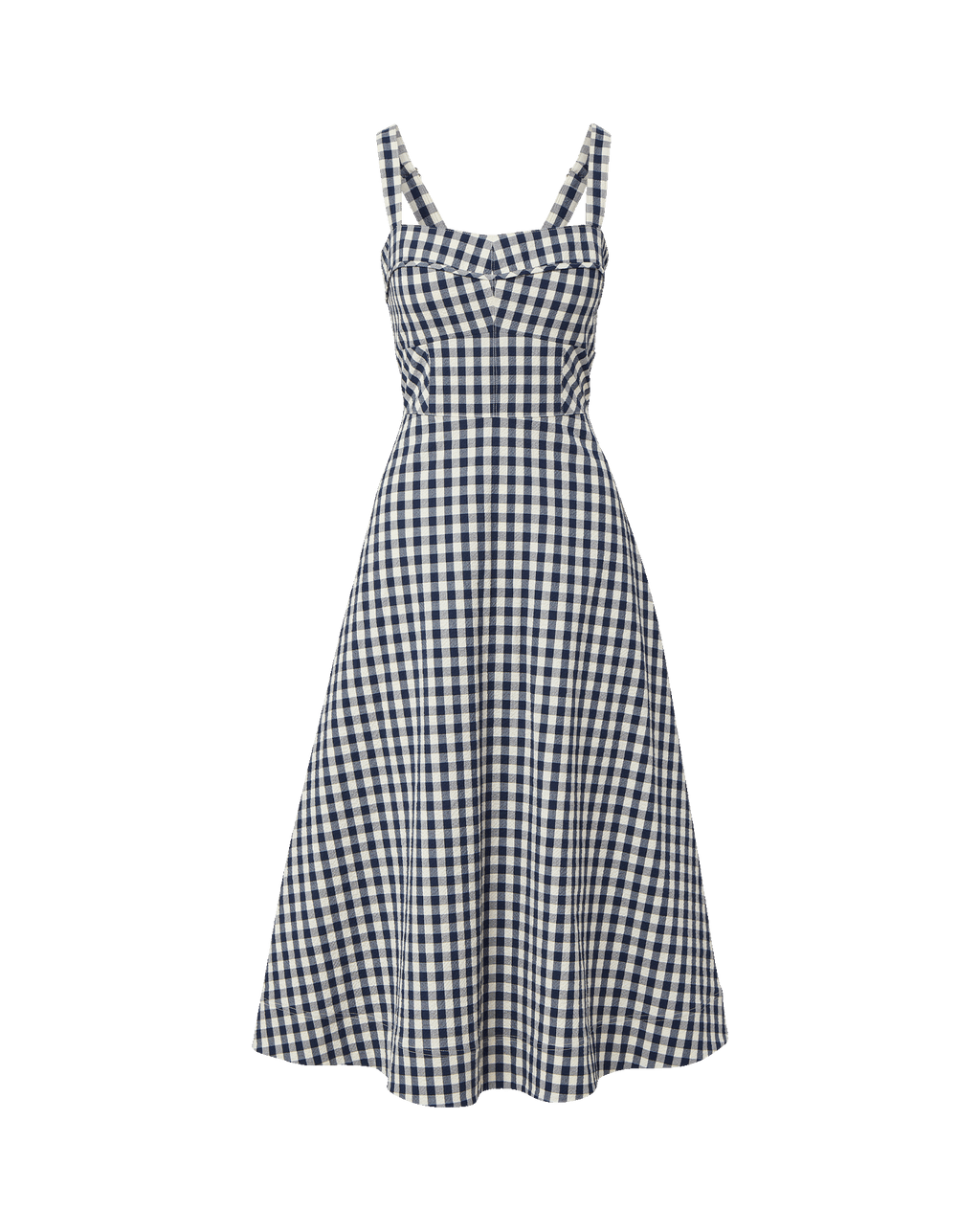 Aila Gingham Midi Dress - Image 5