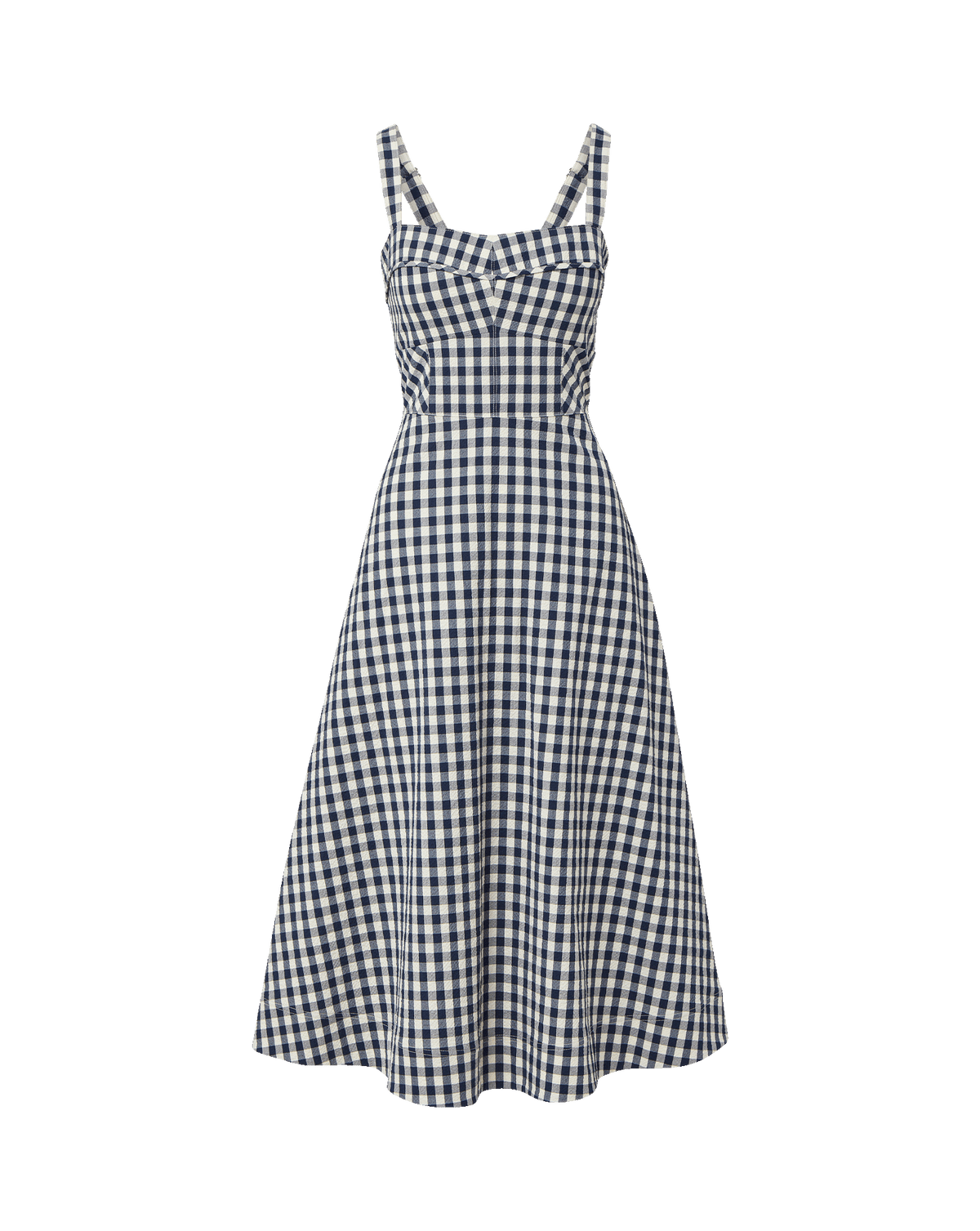 Aila Gingham Midi Dress - Image 5