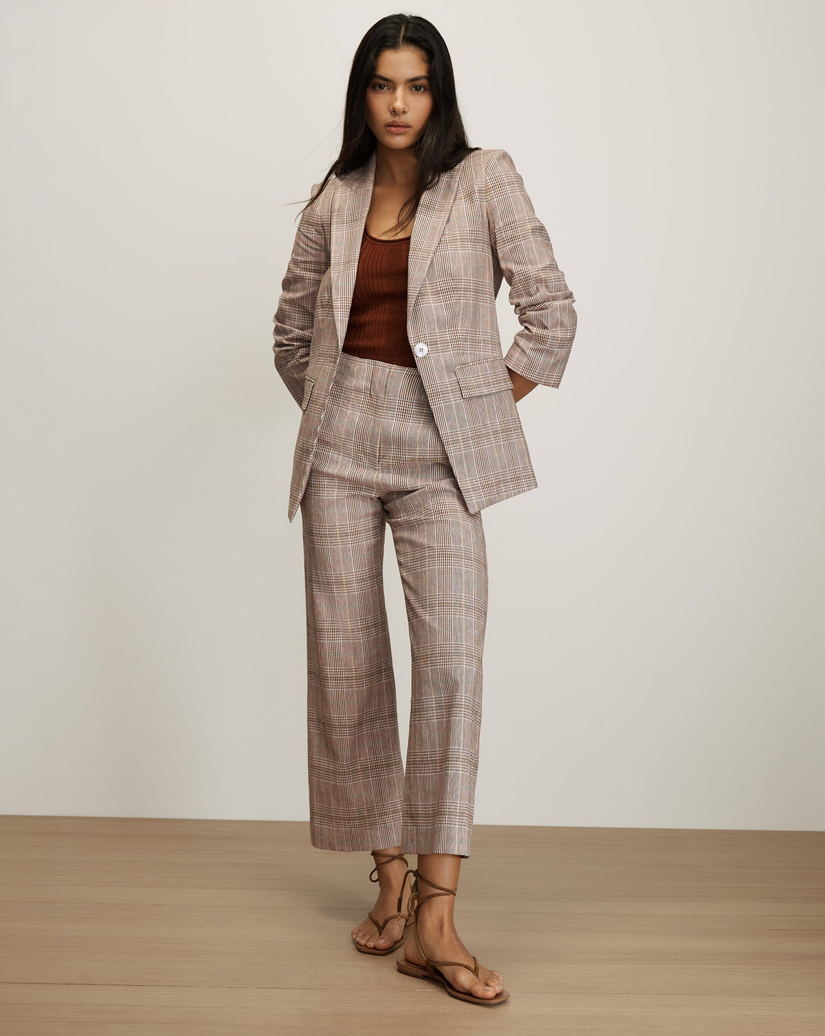 Dova Plaid Wide-Leg Pant - Image 2
