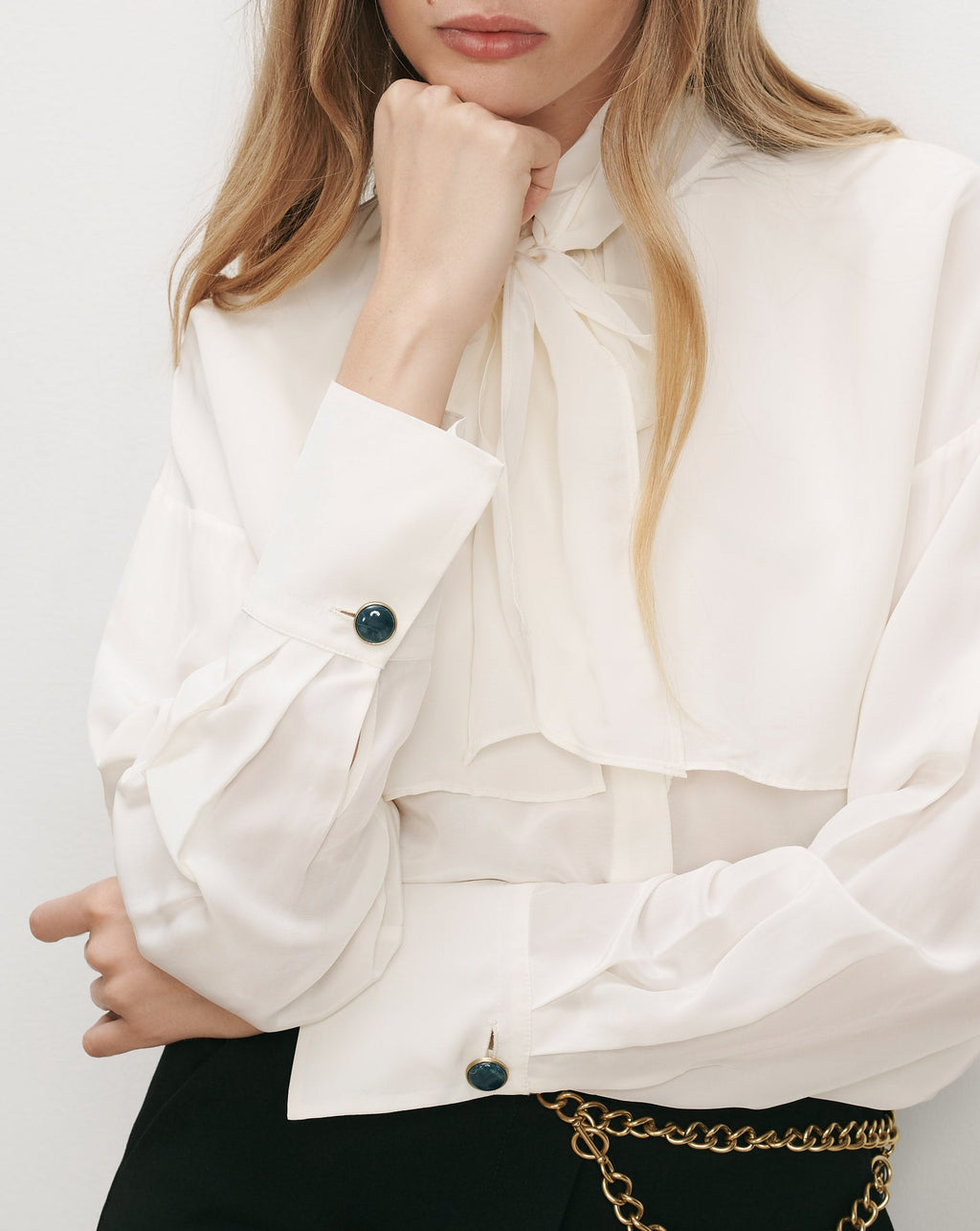 Darlis Scarf-Neck Blouse - Image 5