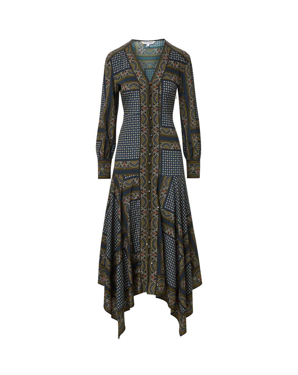 Skye Scarf-Print Midi Dress - Image 6