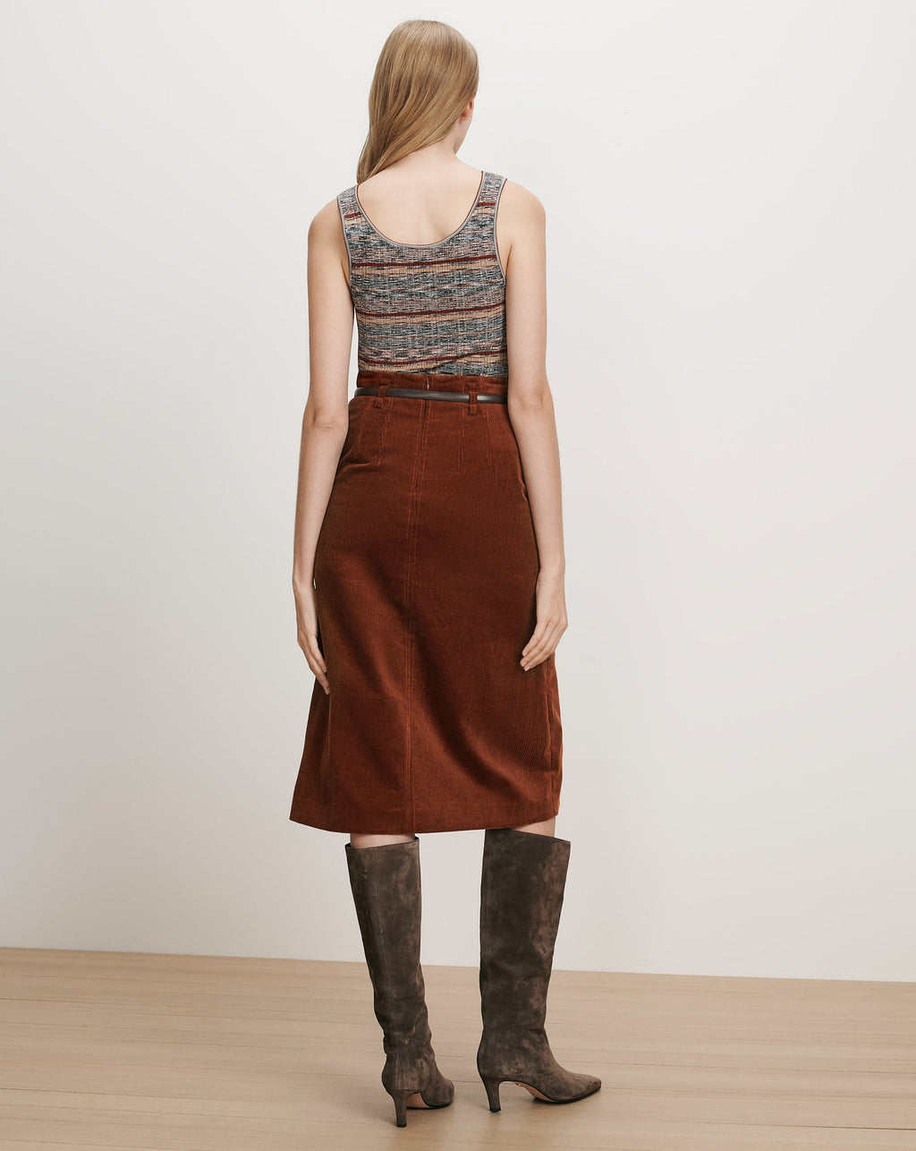 Alexie Corduroy Midi Skirt - Image 6
