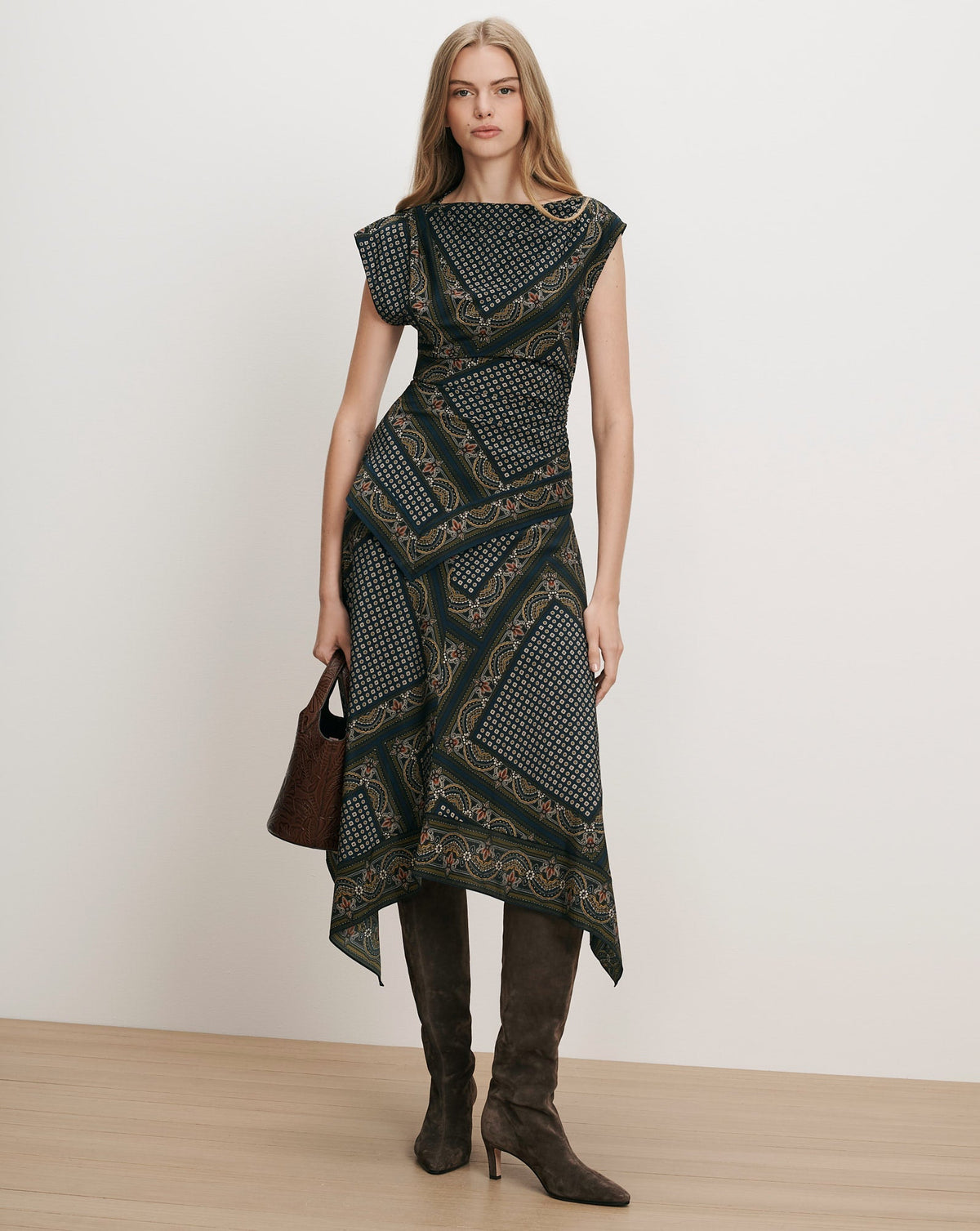 Hartley Asymmetric Midi Skirt - Image 2